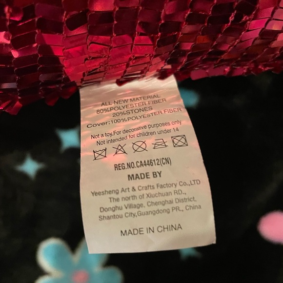 CHRISTIAN SIRIANO NWT Halloween Hot Pink Sequin Plush Weighted Ghost 👻💖🪩 - Picture 7 of 10